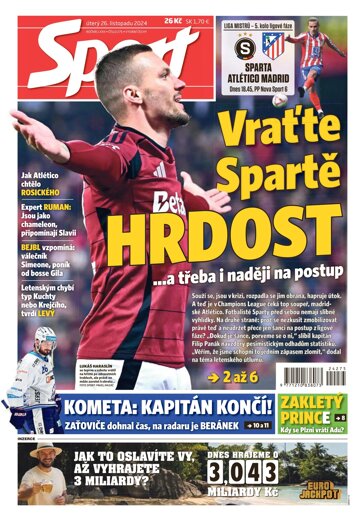 Obálka e-magazínu Sport 26.11.2024