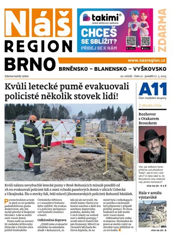 Obálka e-magazínu Náš Region - Brno 12/2025