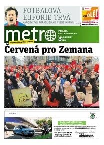 Obálka e-magazínu deník METRO 18.11.2014