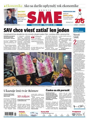 Obálka e-magazínu SME 2.1.2015