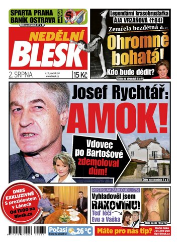 Obálka e-magazínu Nedělní Blesk 2.8.2015