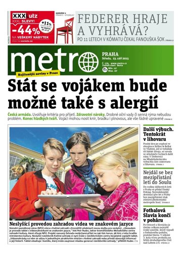 Obálka e-magazínu deník METRO 23.9.2015