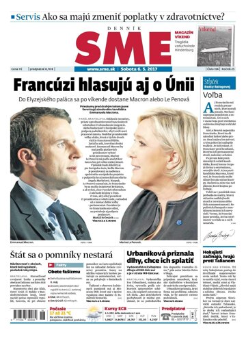 Obálka e-magazínu SME 6.5.2017