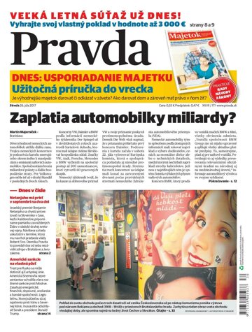 Obálka e-magazínu Pravda 26. 7. 2017