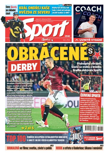 Obálka e-magazínu Sport 5.3.2024