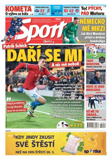 Obálka e-magazínu Sport 20.3.2025