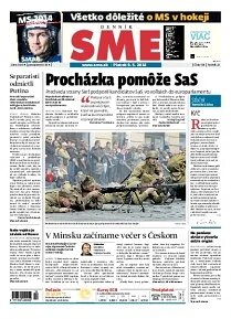 Obálka e-magazínu SME 9.5.2014