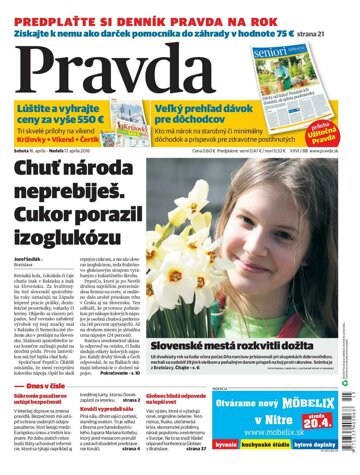 Obálka e-magazínu Pravda 16. 4. 2016