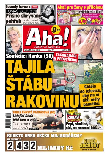 Obálka e-magazínu AHA! 14.10.2016