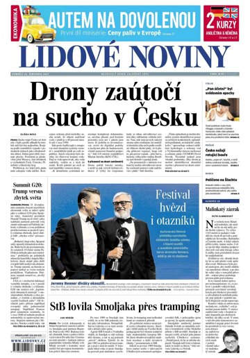 Obálka e-magazínu Lidové noviny 10.7.2017