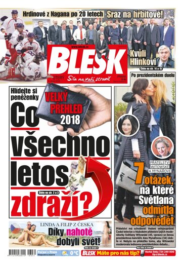 Obálka e-magazínu Blesk 6.2.2018