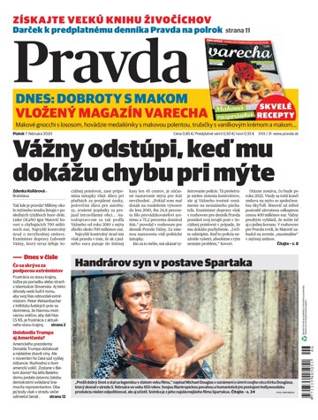 Obálka e-magazínu Pravda 7. 2. 2020