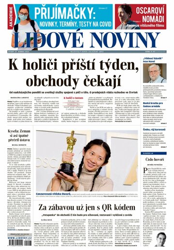 Obálka e-magazínu Lidové noviny 27.4.2021