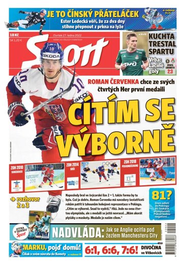 Obálka e-magazínu Sport 27.1.2022