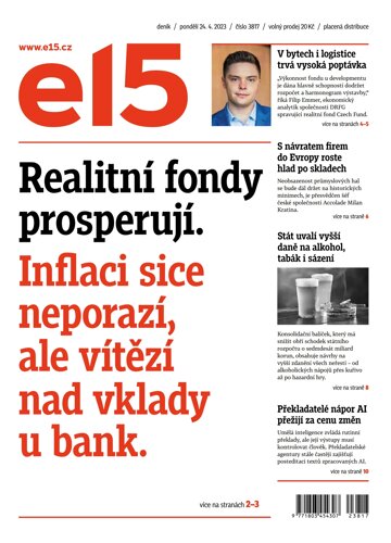 Obálka e-magazínu E15 24.4.2023