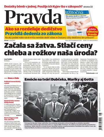 Obálka e-magazínu Pravda 11. 7. 2023