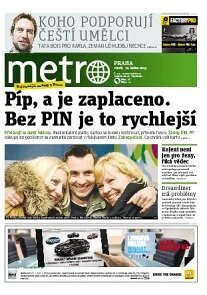 Obálka e-magazínu deník METRO 18.1.2013