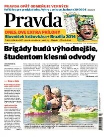 Obálka e-magazínu Pravda 10. 6. 2014