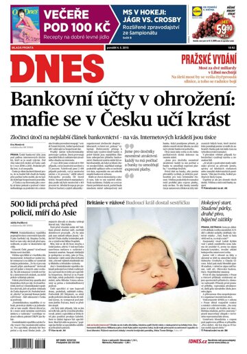 Obálka e-magazínu MF Dnes 4.5.2015