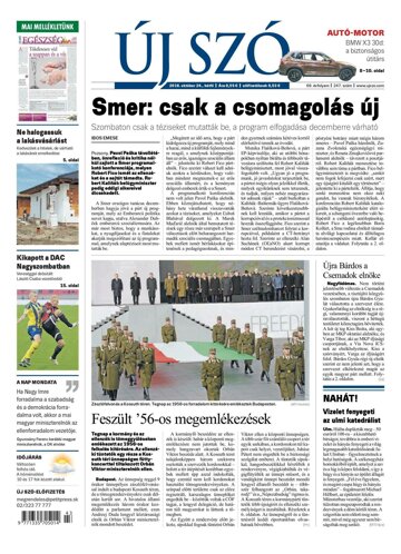 Obálka e-magazínu Új Szó 24.10.2016