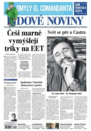 Obálka e-magazínu Lidové noviny 28.11.2016