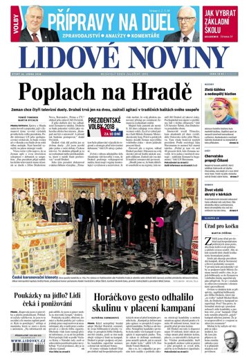 Obálka e-magazínu Lidové noviny 16.1.2018