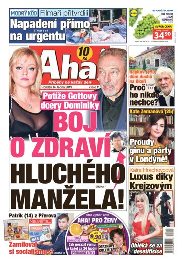 Obálka e-magazínu AHA! 14.1.2019