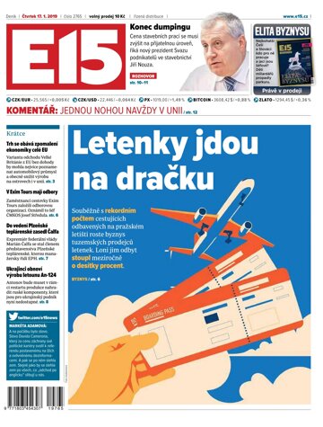 Obálka e-magazínu E15 17.1.2019