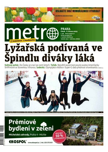 Obálka e-magazínu deník METRO 8.3.2019