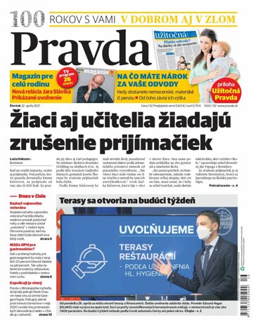 Obálka e-magazínu Pravda 22. 4. 2021