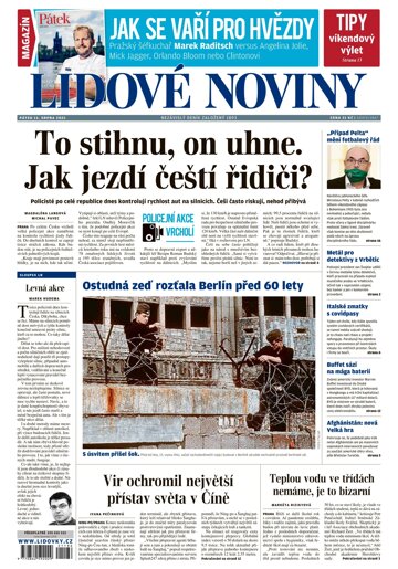 Obálka e-magazínu Lidové noviny 13.8.2021