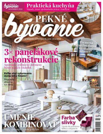 Obálka e-magazínu Pekné bývanie 11/2024