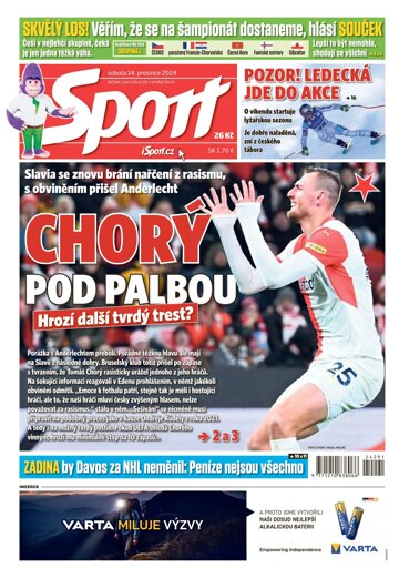 Obálka e-magazínu Sport 14.12.2024