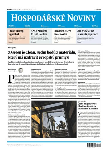 Obálka e-magazínu Hospodářské noviny 040 - 26.2.2025