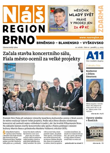 Obálka e-magazínu Náš Region - Brno 10/2025