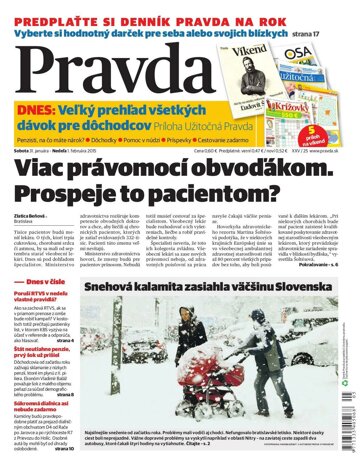 Obálka e-magazínu Pravda 31.1.2015