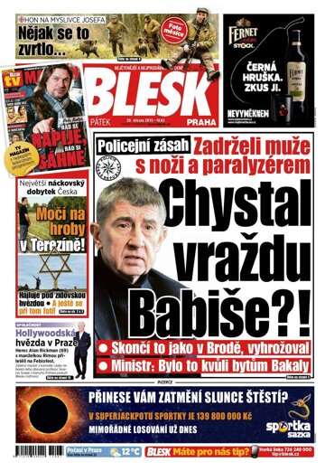 Obálka e-magazínu Blesk 20.3.2015