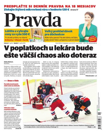 Obálka e-magazínu Pravda 11. 4. 2015