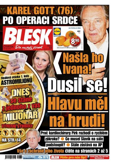 Obálka e-magazínu Blesk 29.10.2015