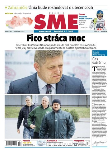 Obálka e-magazínu SME 7.3.2016