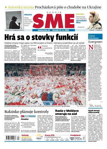 Obálka e-magazínu SME 27.4.2016