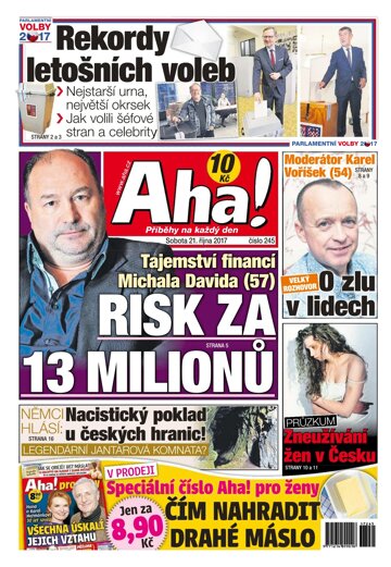 Obálka e-magazínu AHA! 21.10.2017