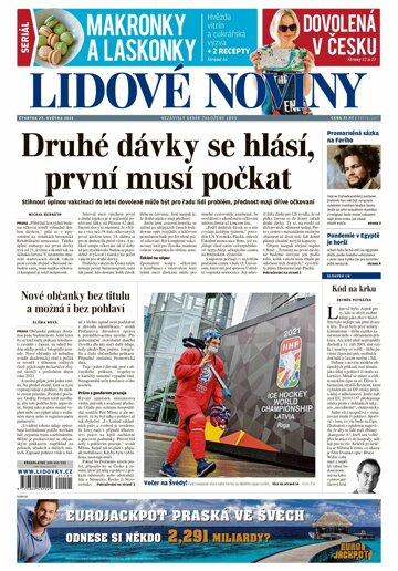 Obálka e-magazínu Lidové noviny 27.5.2021