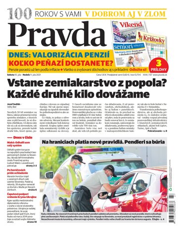 Obálka e-magazínu Pravda 10. 7. 2021