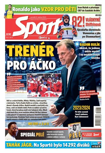 Obálka e-magazínu Sport 9.1.2023