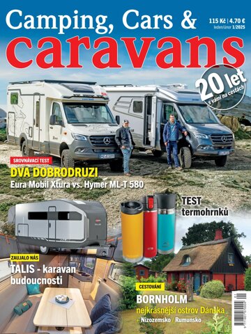 Obálka e-magazínu Camping, Cars & Caravans 1/2025