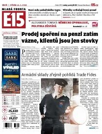 Obálka e-magazínu E15 16.1.2013