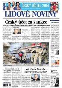 Obálka e-magazínu Lidové noviny 5.9.2014