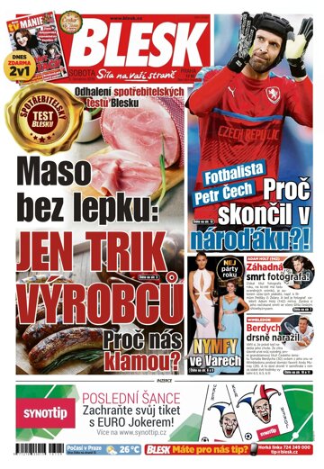 Obálka e-magazínu Blesk 9.7.2016