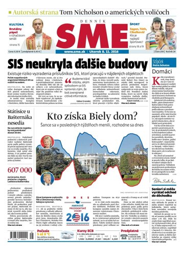 Obálka e-magazínu SME 8.11.2016